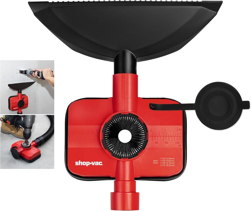 SHOPVAC Shop Dust Collection Attachment, 2-in-1 Vacuum Dust Collection Attachment for Drilling, Fits 4 Hose Sizes (1-1/4", 1-1/2", 1-7/8", 2-1/2") - Image 1